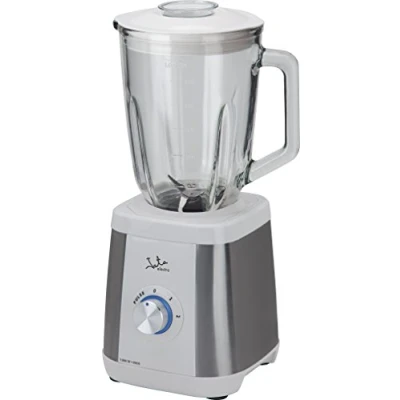 Obrázek Jata BT797 Standmixer 1300 W, Fassungsvermögen 1,5 l, gezackte Klinge aus Edelstahl, Gehäuse 2 Geschwindigkeiten + Pulse, Eiszerkleinerung