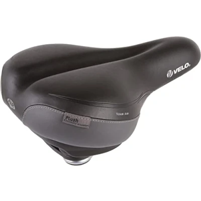 Obrázek Velo Tour air sedlo, sedlo na kolo, turistická sedla, O Zone Base Cut, Arc Tech: odpružení konstrukce absorbující nárazy, ochrana proti otěru, Lastomer, 272 x 210 mm, černé