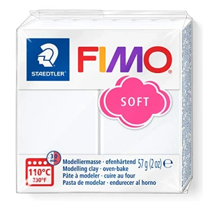 Obrázek Staedtler 8020 0 Fimo Soft normální blok, 57 g, bílá (0)