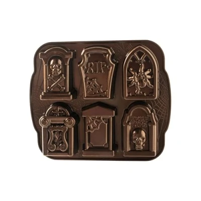 Obrázek Nordic Ware Pečicí forma Tombstone Cakelet Pan hliník Hnědá, 28,7 cm x 28,2 cm, NW 91848