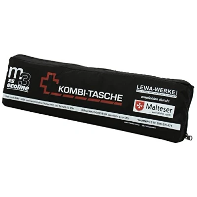 Obrázek Leina Werke 14094 mini kombinéza M3 Ecoline se suchým zipem, XS, černá/bílá/červená