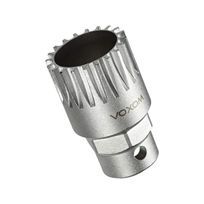 Obrázek Voxom Nářadí pro vnitřní ložiska nástavec WKl26 Shimano Cartridge a ISIS, kompatibilní s CNC frézováním, 718000068 nářadí, stříbrná, jedna velikost