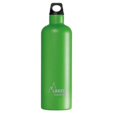 Obrázek Laken Unisex Futura Thermo pro dospělé 0,75 litru, bez BPA, opakovaně použitelné, recyklovatelné (úzký otvor), láhev s prostěradly l, zelená,