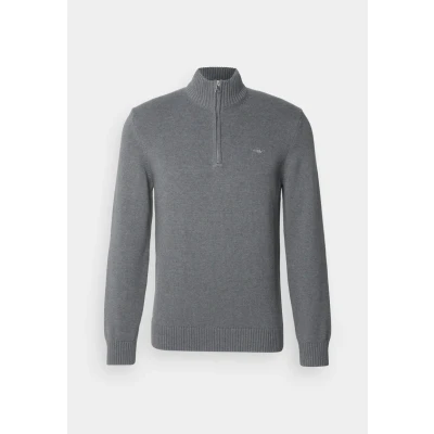 Obrázek GANT Casual HALF Svetr, Muži, Velikost: Small, Dark grey melange
