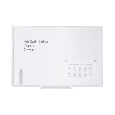 Obrázek Bi Office magnetická bílá tabule New Generation, stíratelná za sucha, s hliníkovým rámem, tabule, memoboard, lakovaný ocelový povrch, 120 x 90 cm