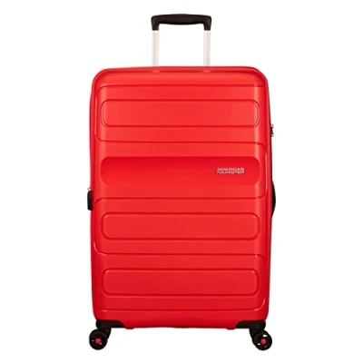 Obrázek Kufr American Tourister Sunside Spinner M rozšířitelný, modrý, Červená (Sunset Red), L (77 cm 118 L)
