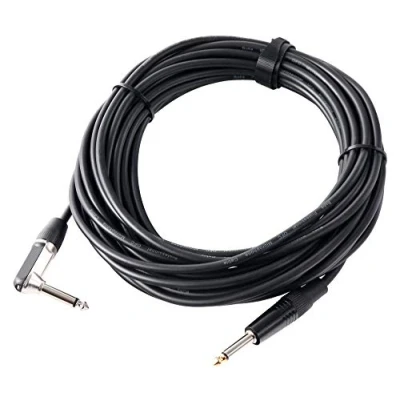 Obrázek Pronomic Úhlový kabel Stage INST a 10 (jack jack, kytary, instrumentální kabel, délka m, bezkyslíkatá měď, odolná vůči kyselinám oleji, upínací kleště odlehčení tahu)