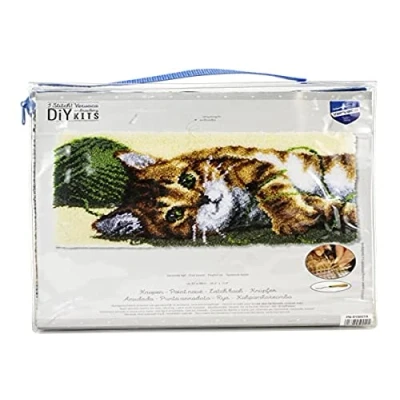 Obrázek Vervaco PN 0148429 pro 0150219 Knuepfpa Ckung Zhotovíme Knuepfte Ppichs, bavlna, Bílá, 67 x 39 0,3 cm
