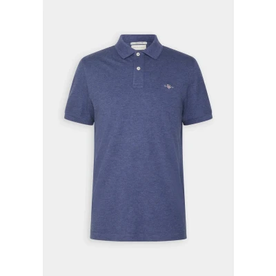 Obrázek GANT REG Shield Polotričko, Muži, Velikost: Small, Dark jeansblue melange