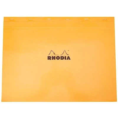 Obrázek Rhodia Poznámkový blok 38200C (DIN A3+, 42 x 31,80 cm, mikroperforovaný, čtverečkovaný, 80 listů) 1 kus oranžový