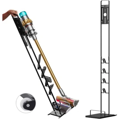 Obrázek Foho Ständer Kompatibel für Dyson Gen5 V15s V15 V11 V10 V8 V7 V6 mit Rädern, Halterung, Handstaubsauger Bodenständer, Zubehörhalter Speichern und Organisieren Sie Ihr Vakuum, Kein Bohren