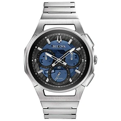 Obrázek Bulova Pánské analogové automatické hodinky s náramkem z ušlechtilé oceli 96A205, černá, Náramek