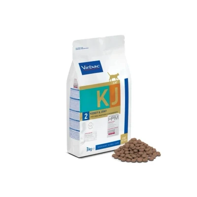 Obrázek Virbac Veterinary HPM Cat Kidney &amp; Joint Support KJ2 výhodné balení: 2 x 3 kg