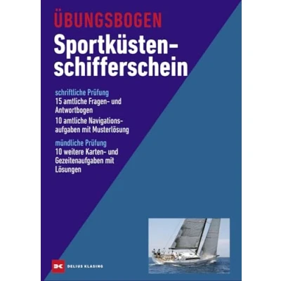 Obrázek Übungsbogen Sportküstenschifferschein: amtliche Frage und Antwortbogen sowie Navigationsaufgaben mit Musterlösung