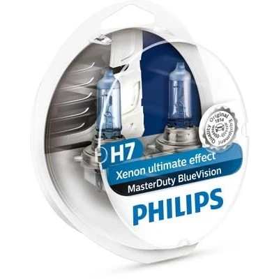 Obrázek Philips automotive lighting MasterDuty BlueVision 24V H7 žárovka světlometu, 13972MDBVS2