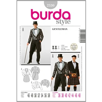 Obrázek Burda střihová předloha 2530 GENTLEMAN vel. 46 58