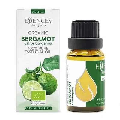 Obrázek Essences Bulgaria Bio bergamot éterický olej 15 ml Citrus bergamia 100% přírodní neředěný terapeutický stupeň aromaterapie kosmetika netestováno na zvířatech bez genetické techniky