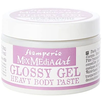 Obrázek Stamperia K3P43 Glänzendes Gel 150 ml Heavy Body Paste, Wasserbasis, Transparent, 7 x 5