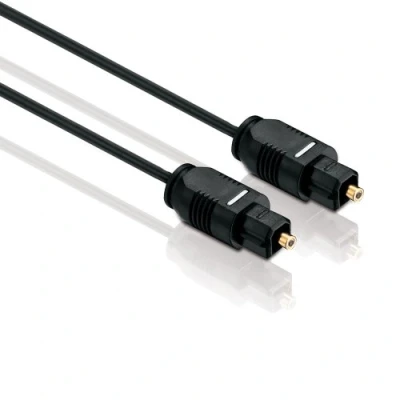 Obrázek HDSupply TC010 075 Toslink S/PDIF audio kabel, optický LWL, konektor konektoru, Ø 2,2 mm, 7,50 m, černý