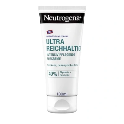 Obrázek Neutrogena Norská receptura bohatý krém na nohy (100 ml), péči o pro 24hodinovou vlhkost a péči, intenzivní hydratační velmi suché namáhané