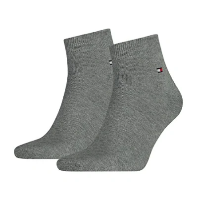 Obrázek Tommy Hilfiger 2 páry pánských ponožek Quarter vel. 39 46 Business Sneaker ponožky, Šedá