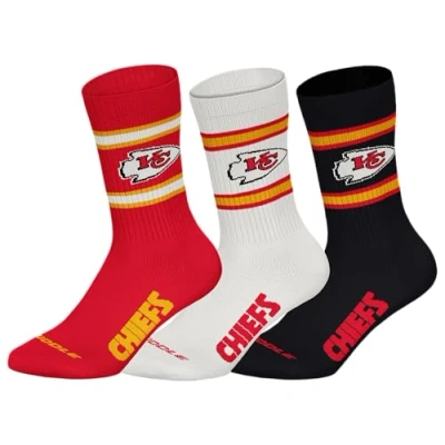 Obrázek NFL Unisex Kansas City Chiefs 3 ks Crew ponožky sportovní (3 v balení)