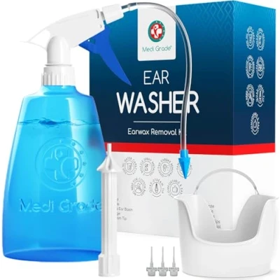 Obrázek Medi Grade Čištění uší odstraňovač ušního mazu bezpečné čerpadlo k odstranění 300 ml ekologické čištění sada zlepšuje sluch