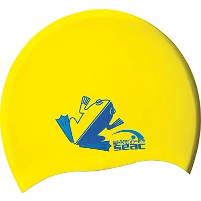 Obrázek Seac Silicone JR Schwimmkappe für Kinder aus Silikon, gelb