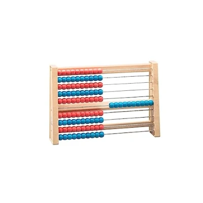Obrázek WISSNER 80203 aktiv lernen 100 er Rechenrahmen rot/blau RE Wood