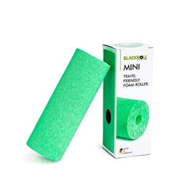 Obrázek BLACKROLL® MINI fasciální váleček (15 x 5 cm), malý na fitness pro automasáž, praktický masážní cesty, do kanceláře nebo studia, střední tvrdost, Made in Germany, zelený