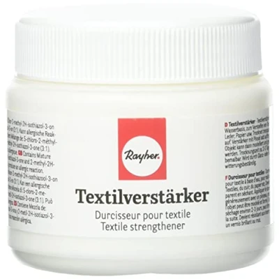 Obrázek Rayher Hobby 34504000 Zpevňovač textilu, dóza 150 ml, textilní tužidlo pro vyztužení látek, oblečení, vlny, kůže, papíru atd.