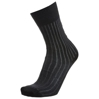 Obrázek FALKE pánské Shadow ponožky prodyšné bavlněné zesílené jemné ploché švy pro netlačení špičky žebrované business všední den 1 pár, Šedá (Grey white 3030)