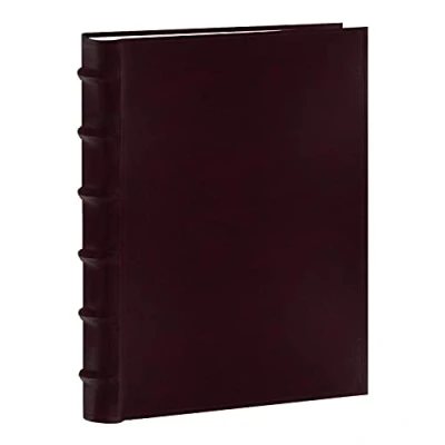 Obrázek Pioneer Photo Albums Fotoalbum, genähtes Lederfaserstoff, buchgebunden, 10 x 15 cm, Burgunderrot