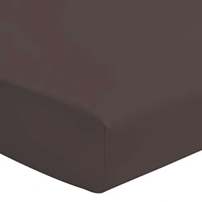 Obrázek Home Linge Passion Spannbettlaken, 57 Fäden, Baumwolle, Schwarz, 90 x 190 cm