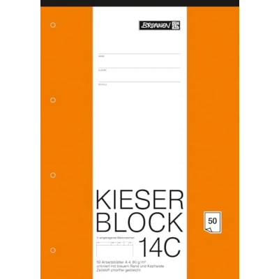 Obrázek Brunnen 1042924 Kieser blok linkování 20 (A4, 50 listů, prázdný, 80 g/m², děrovaný)