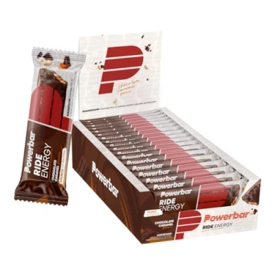 Obrázek Powerbar Ride Energy Chocolate Caramel 18 x 55 g uhlohydráty proteinové tyčinky hořčík bez kolagenu