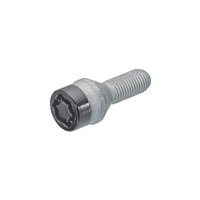 Obrázek McGard Šroub na zámek ráfků M14x1. 25 černý kuželový svazek délka 27. 3 mm (hlava 17 mm)