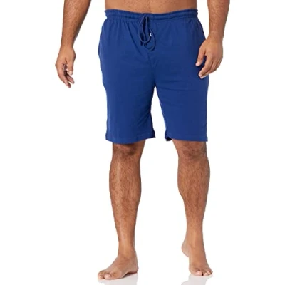 Obrázek Amazon Essentials Pánské pyžamové šortky v délce 23 cm z pleteniny (k dostání nadměrné velikosti), kobaltově modrá, L