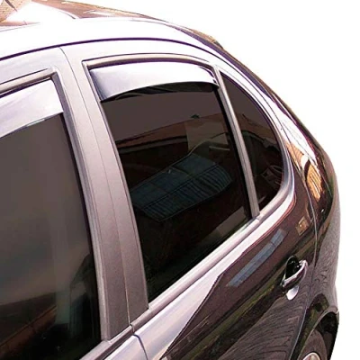 Obrázek ClimAir Car Comfort Windabweiser Master Schwarz (Hinten) kompatibel mit Volkswagen Golf 7 Variant 2013