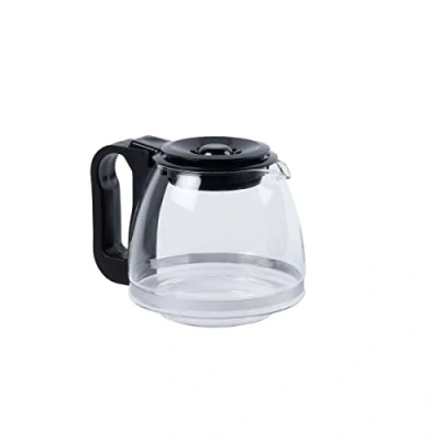 Obrázek Fackelmann Glaskanne anpassbar konisch, Glas, Schwarz, 16 x 15 14,7 cm