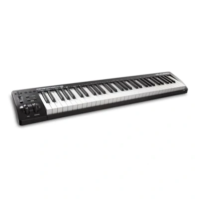 Obrázek M Audio Keystation 61 MKIII kompaktní 61tlačítkový MIDI Keyboard Controller s přiřitelnými ovladači, kolečky Pitch/ modulace, Plug And Play (Mac/PC) konektivitou a softwarem Production Suite