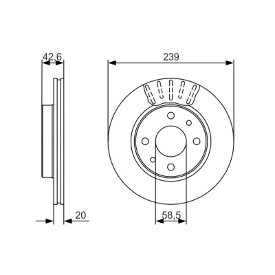 Obrázek Brzdový kotouč BOSCH 0 986 479 082