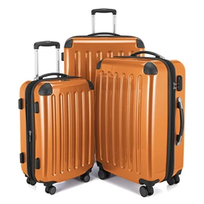 Obrázek HAUPTSTADTKOFFER Alex 4 dvojitá kolečka, sada 3 vozíků, kufr vozíku, cestovní kufr, (S, M a L) kufrová sada, 75 cm, 235 L, oranžová