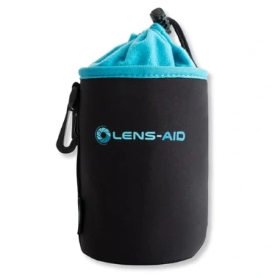Obrázek LENS AID Neoprenový sáček na objektiv s fleecovou podšívkou jako sada nebo jednotlivě kapsa BZW. Köcher ochrana objektivu, blesku, monitoru, příslušenství ke kameře, černá, XS