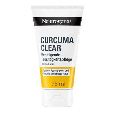 Obrázek Neutrogena Curcuma Clear pleťový krém, uklidňující hydratační bez oleje, pro problematickou citlivou pokožku, 75 ml