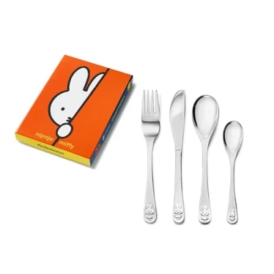 Obrázek Dětský příbor MF2940 miffy 4dílný 18/10 ušlechtilá ocel 16/17/16/13,cm,