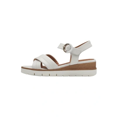 Obrázek Tamaris Sandály na platformě, Ženy, Velikost: 36, White leather Kůže