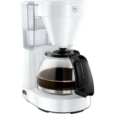 Obrázek Melitta Easy kávovar na překapávanou kávu se skleněnou konvicí stopka odkapávání 10 šálků bílý (1023 01)
