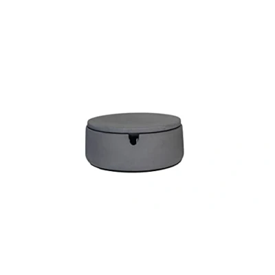 Obrázek anaan &#039;BO&#039; popelník s víkem z betonu Venkovní i vnitřní Geometricky moderní design Ø 9 cm x 5