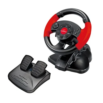 Obrázek Esperanza EG103 Gaming volant PC/PSX/PS2/PS3 USB High Octane černá/červená